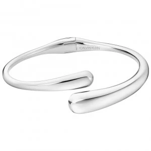 Calvin Klein Silver Stainless Steel Bangle KJDMMF00010M