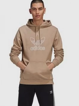 Image of Adidas Originals Trefoil Hoodie - Khaki