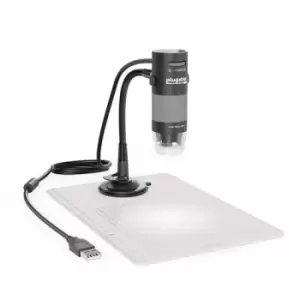 image of Plugable Technologies USB 2.0 Digital Microscope with Flexible Arm Observation Stand 250x