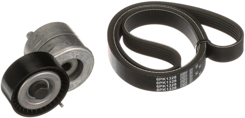 Image of GATES K016PK1328 V-ribbed belt set Micro-V Stretch Fit V-Ribbed Belt Set (542)