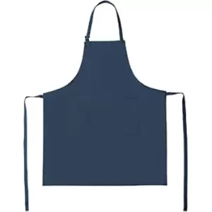 image of Bistro By Jassz Unisex Lisbon Cotton Bib Apron (One Size) (Royal Blue) - Royal Blue