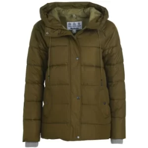 Image of Barbour Womens Tidepool Quilted Jacket Nori Green 8