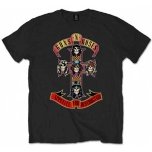 image of Guns N Roses Appetite For Destruction T Shirt: Small