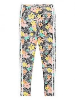 Image of adidas Originals Childrens Leggings - Black, Size 11-12 Years, Women