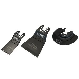 Image of Faithfull Multi-Function Tool Blade Set 3 Piece