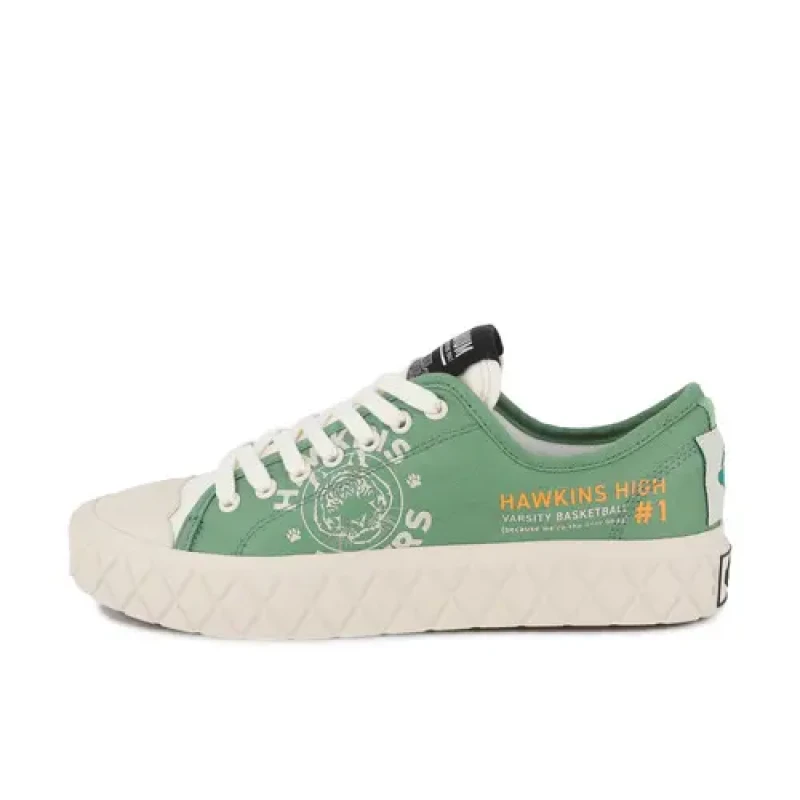 Image of Palladium Pallace Ace Tigers Stranger Things Trainers Green Men 40 (6.5);41 (7);42 (8);43 (9);44 (9.5)