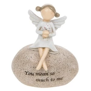 Image of Angel Stones Flowers Ornament