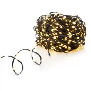 image of Premier Decorations Limited 1000 Warm White Flexibright LED String Lights With Green Cable