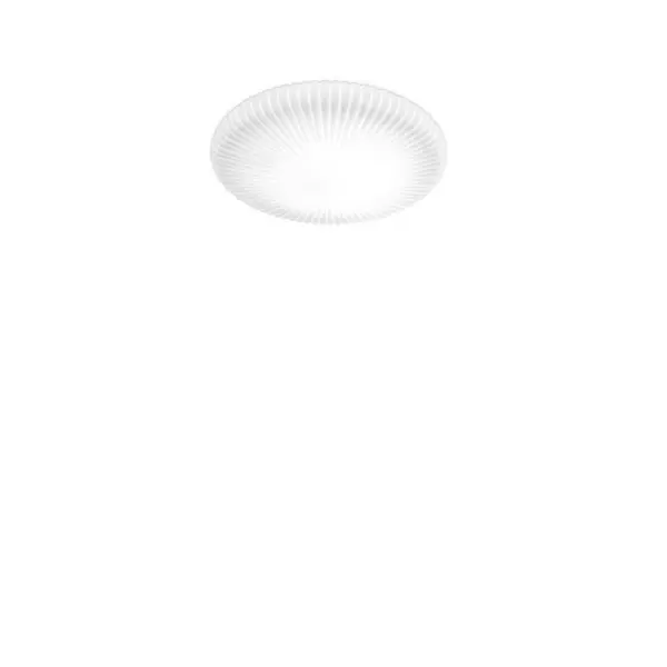 Image of Atrium Integrated LED Patterned Glass Flush Ceiling Light White 1200Lm 3000K