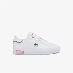 Lacoste Powercourt Trainers Child Girls - White