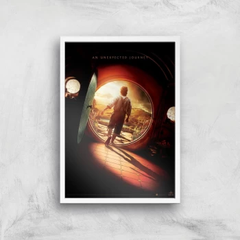 Image of The Hobbit: An Unexpected Journey Giclee Art Print - A2 - White Frame