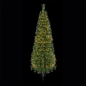 Image of Premier Housewares Premier Decorations Ltd Slim Fibre Optic Crystal Tip Tree - 2.7ft