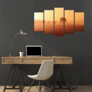Image of 5PMX-100 Multicolor Decorative MDF Painting (5 Pieces)