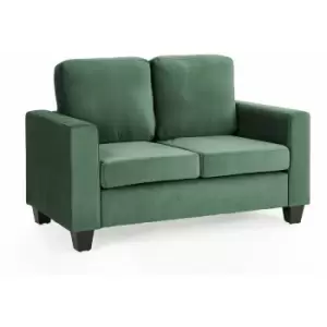 image of Dakota Green Velvet 2 Seater Sofa