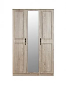 Image of Swift Winchester Part Assembled 3 Door Mirrored Wardrobe