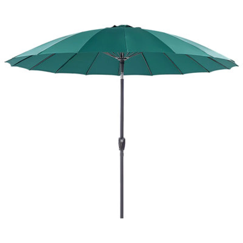 Image of Beliani Market Parasol 255cm Baia Emerald Green
