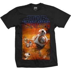 Image of Star Wars - Episode VII BB-8 Composition Unisex Large T-Shirt - Black