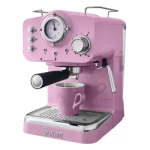 Swan SK22110PN Retro Pump Espresso Coffee Maker