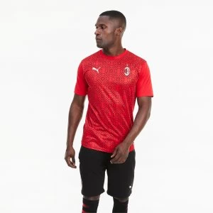 Image of PUMA AC Milan Home Stadium Mens Jersey, Tango Red/Black, size 2X Large, Clothing