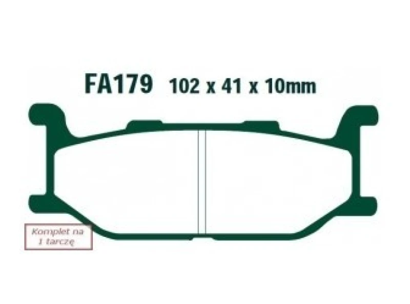 Image of EBC Brakes FA179HH Brake pad set Brake Pad Set,disc brake (402)