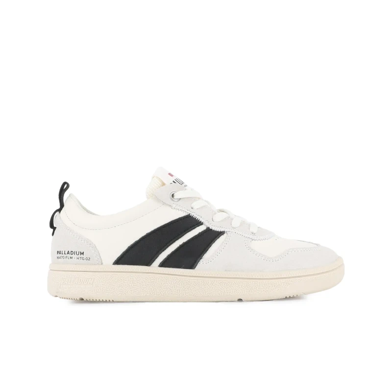 Image of Palladium Leather Trainers Palladium Pallacup Flame Blanc Unisex 43