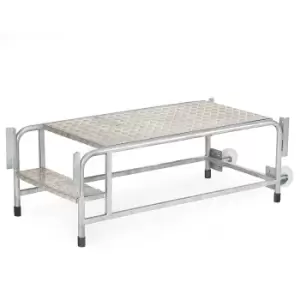 image of 3 Tread Galvanised Steel EN-14183 Work Platform - 1050 x 600mm