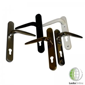 image of Sparta 92mm PZ uPVC Door Handles 212mm 122mm fixings