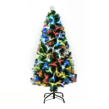 Image of HOMCOM 4ft Artificial LED Christmas Tree - Green