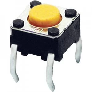 image of Omron B3F1002 Pushbutton 24 Vdc 0.05 A 1 x OffOn momentary