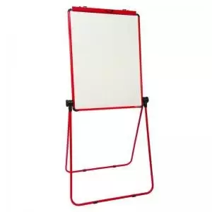 Ultramate Magnetic Loop Leg Flip Chart Easel - Red