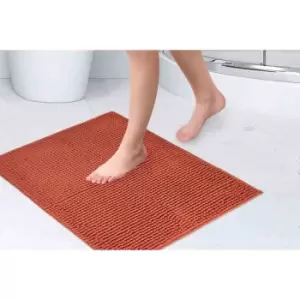 image of Crossland Grove Emma Barclay Noodle Non-slip Bath Mat 40 X 60Cm Burnt Orange