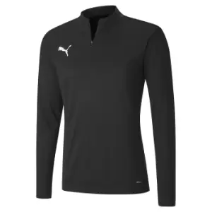 Image of Puma Ftblplay 1/4 Zip Top (large, Puma Black/Asphalt)