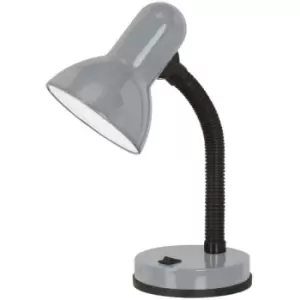 image of Netlighting Basic 1 Light Desk Lamp Silver, E27