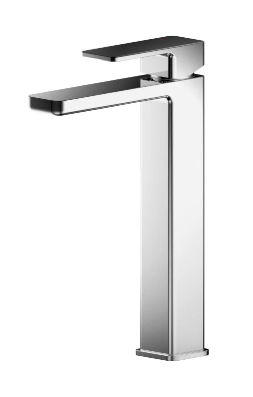 Image of Balterley Square High Rise Mono Basin Mixer Tap Chrome Silver