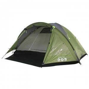 image of Gelert Rocky 4 Person Tent - Fern Green