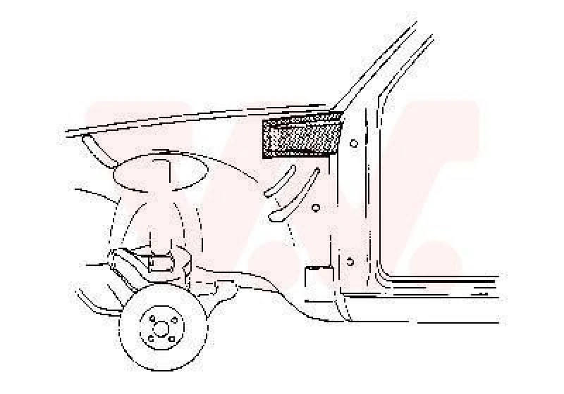 Image of VAN WEZEL Wheel arch liner VAN WEZEL 3723353