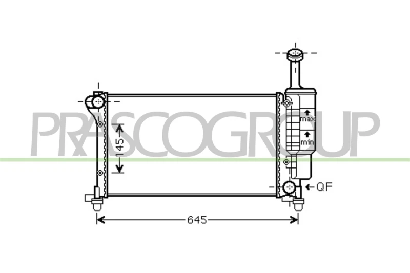 Image of PRASCO Engine radiator PRASCO FT122R004