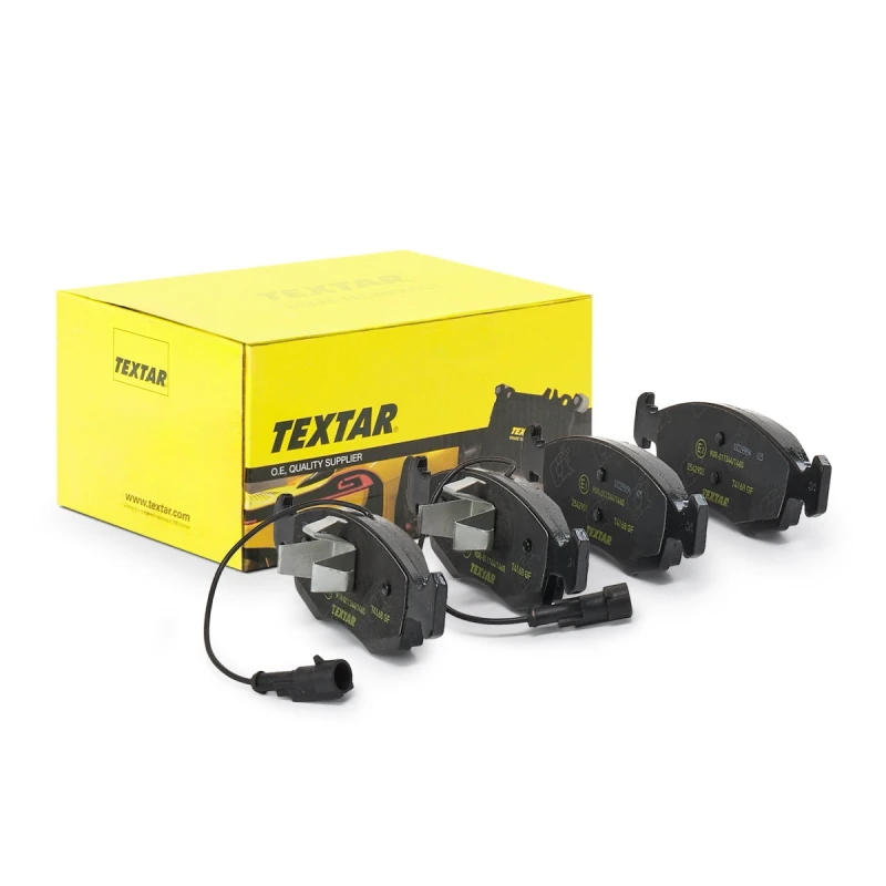 Image of TEXTAR 2542901 Brake pad set Q+ with integrated wear warning contact Brake Pad Set,disc brake (402)