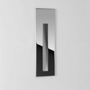 Image of LED 1 Light Outdoor Recessed Marker Wall Light Polished Stainless Steel