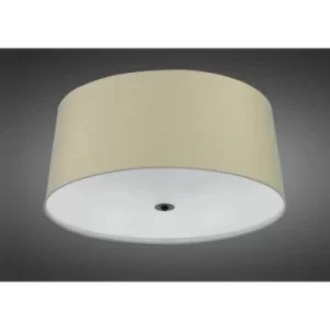 image of Argi Ceiling Light 3 Bulbs E27 Round with Taupe Oxidized Brown Shade