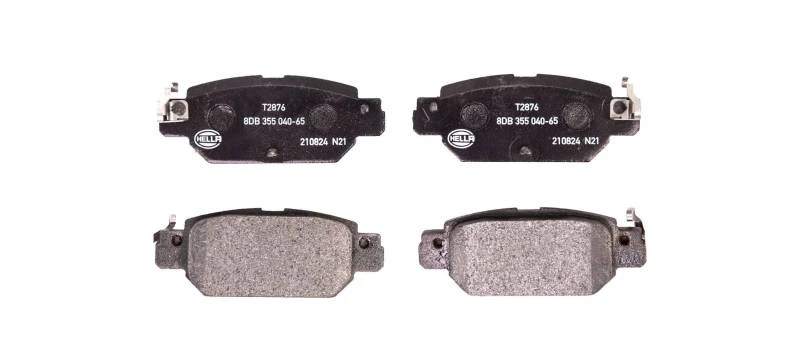 Image of HELLA 8DB 355 040-651 Brake pad set with acoustic wear warning Brake Pad Set,disc brake (402)