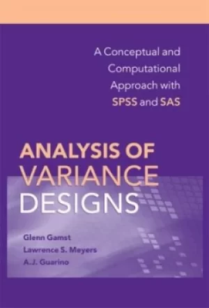 Image of Analysis of variance designs by Glenn Gamst