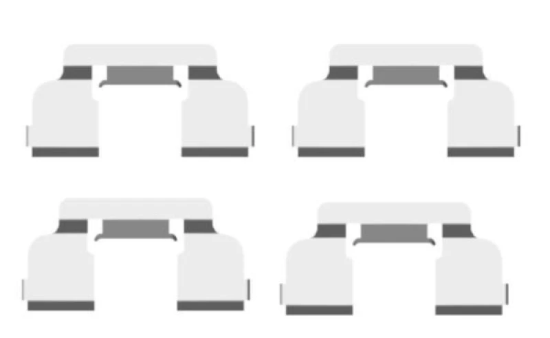 Image of HELLA Brake pad fitting kit HELLA 8DZ 355 203-801