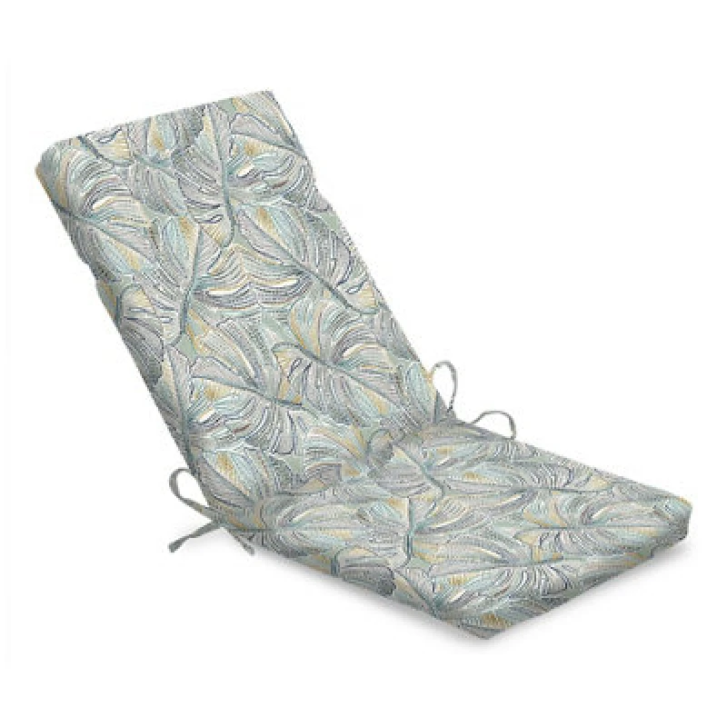 Image of Luxury Living Monstera Water-Repellent Chair Pad Fade-Resistant 95Cmx42Cmx4Cm Green