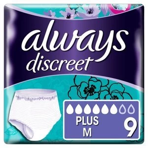 image of Always Discreet Heavy Plus Pants Medium 9PK