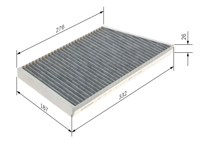 Image of Bosch 1 987 432 570 Pollen filter Activated Carbon Filter Filter,interior air (424)