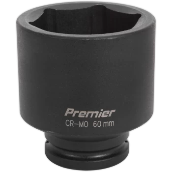 Image of Sealey 3/4" Drive Deep Hexagon Impact Socket Metric 3/4" 60mm