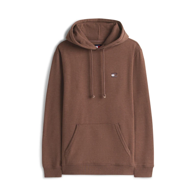 Image of Tommy Jeans XS Badge Hoodie Black Walnut male 2XL