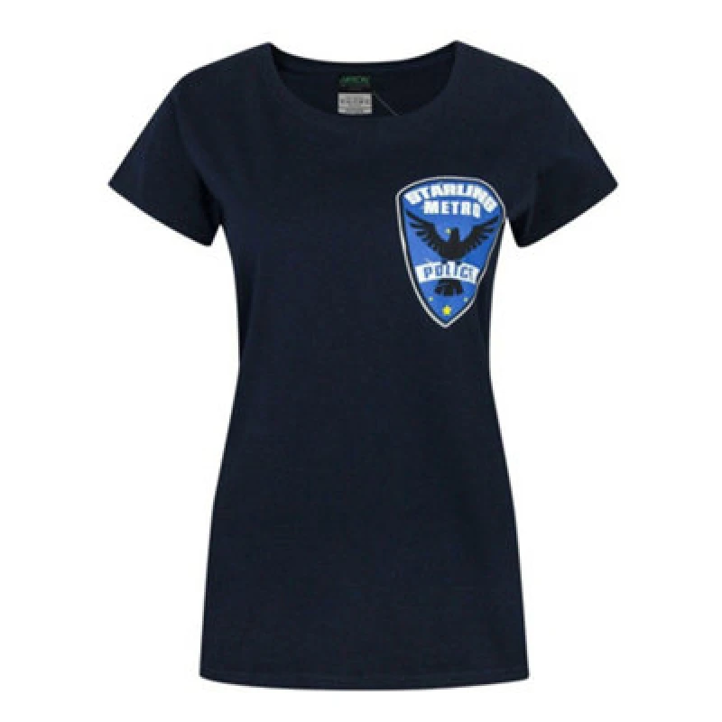 Image of DC Comics Short Sleeved T-Shirt Blue female