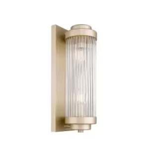 Image of Sergio I Wall Lamp, Matt Gold, 2x E14